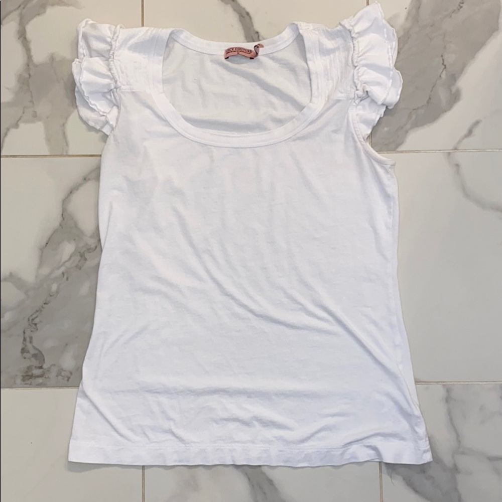 Juicy Couture ruffle sleeve top final price